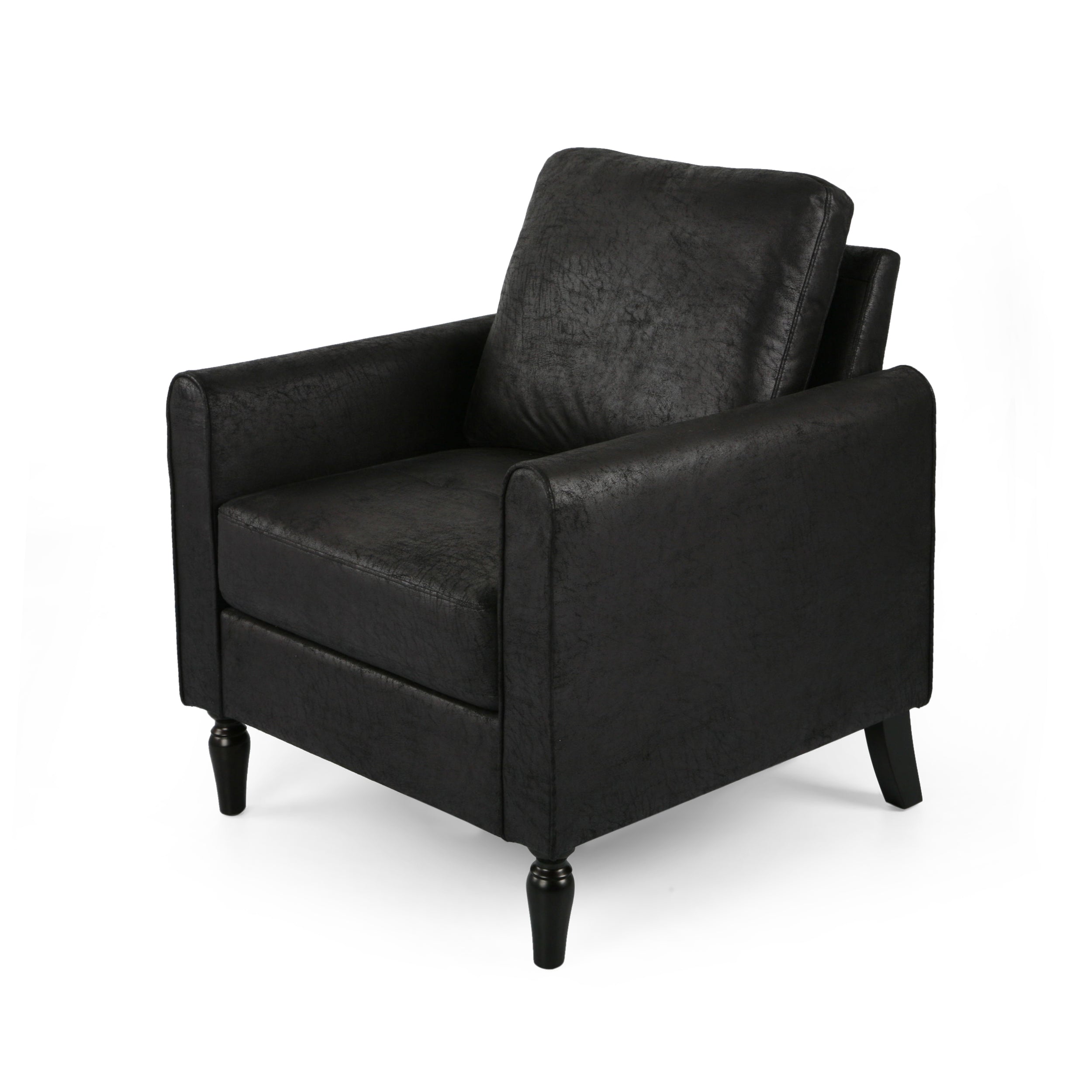 Xyan Contemporary Club Chair with Plush Microfiber Cushions