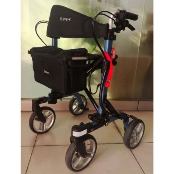 EV Rider Move X Easy Compact 4 Wheel Rollator