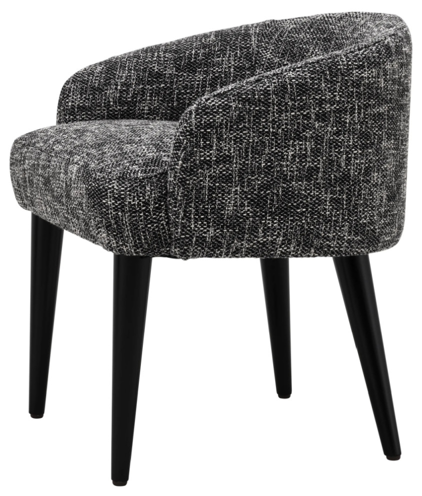 Curved Back Accent Chair  Eichholtz Rizzo   Midcentury   Armchairs And Accent Chairs   by Oroa   Distinctive Furniture  Houzz