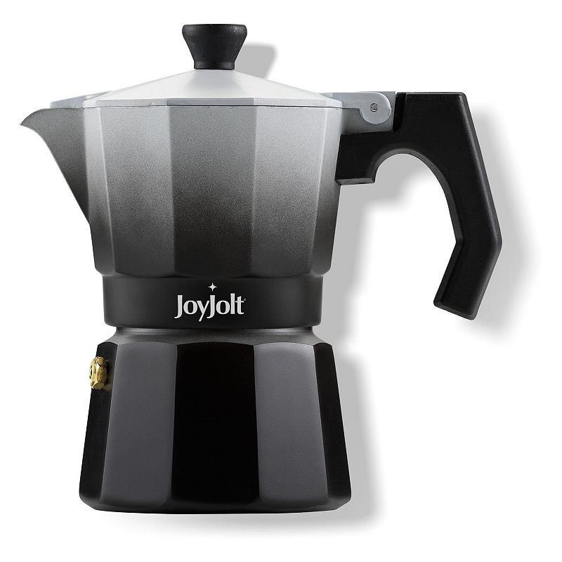 JoyJolt Italian Moka Pot 3-Cup Stovetop Aluminum Espresso Maker