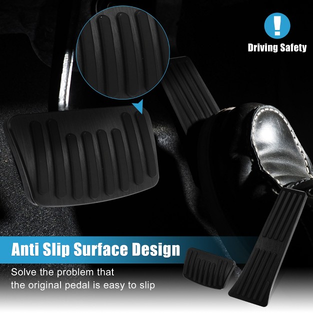 Unique Bargains Aluminum Alloy Gas Brake Pedal Cover Foot Pedals For Kia New K5 2020 2021