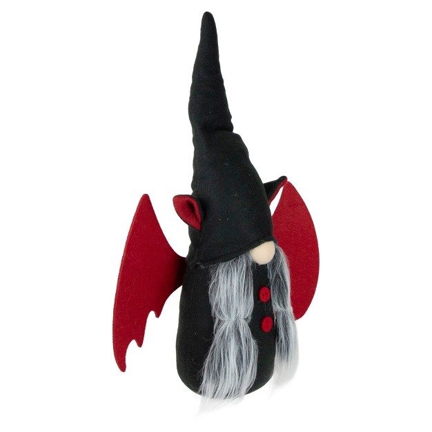 Black And Red Halloween Girl Gnome With Bat Wings