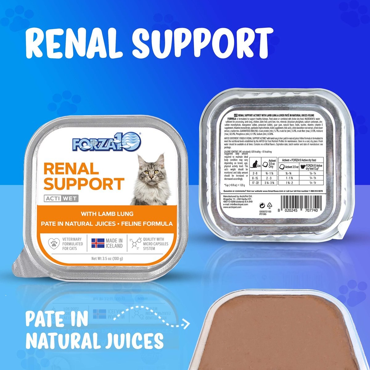 Forza10 Nutraceutic Actiwet Renal Support Wet Cat Food