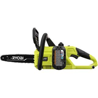 RYOBI ONE+ HP 18V Brushless 10 in. Battery Chainsaw wExtra Chain Biodegradable Bar  Chain Oil 4.0 Ah Battery  Charger P2520-CMB1