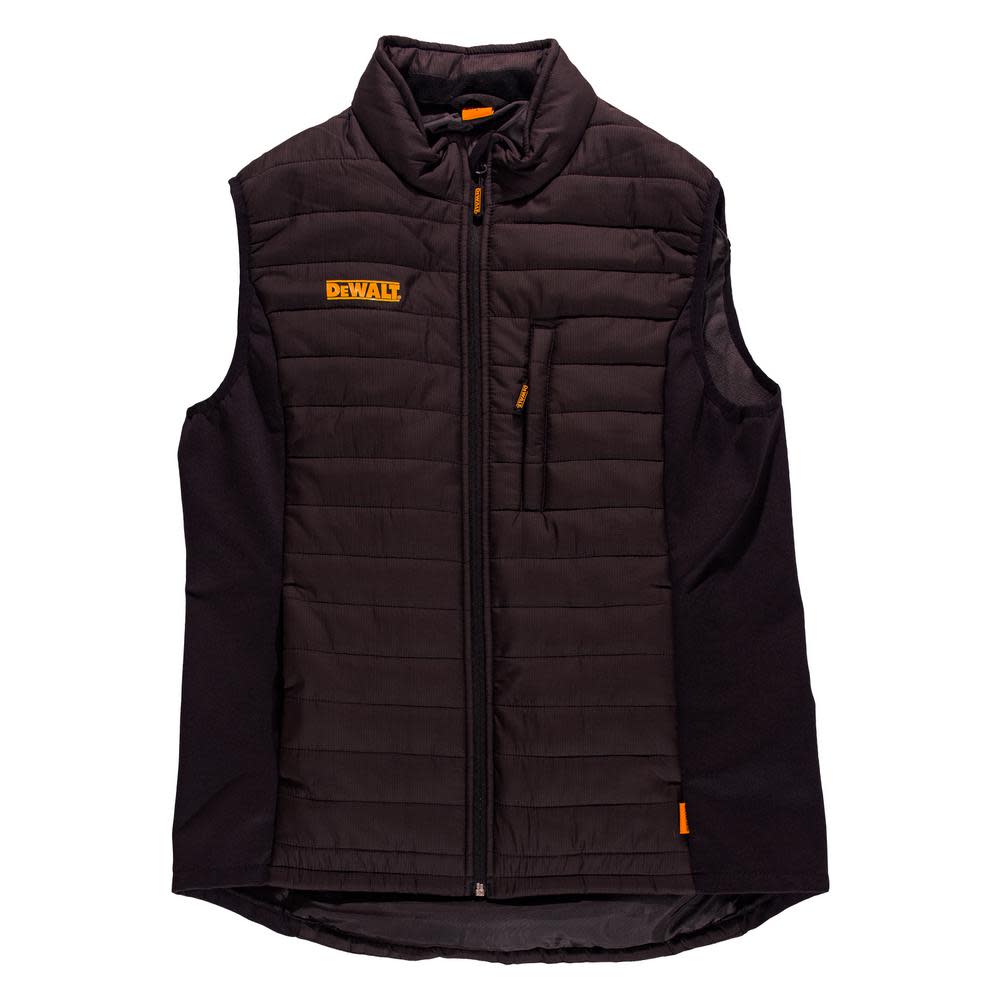 DEWALT Hybrid Fleece Vest Nylon/Polyester Black Medium DXWW50006-BLK-MED from DEWALT