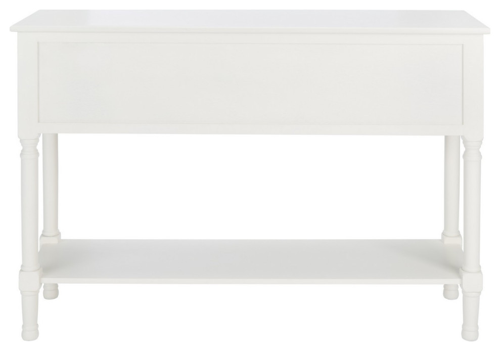 Carlie 4 Drawer Console Table White   Modern   Console Tables   by Virgil Stanis Design  Houzz