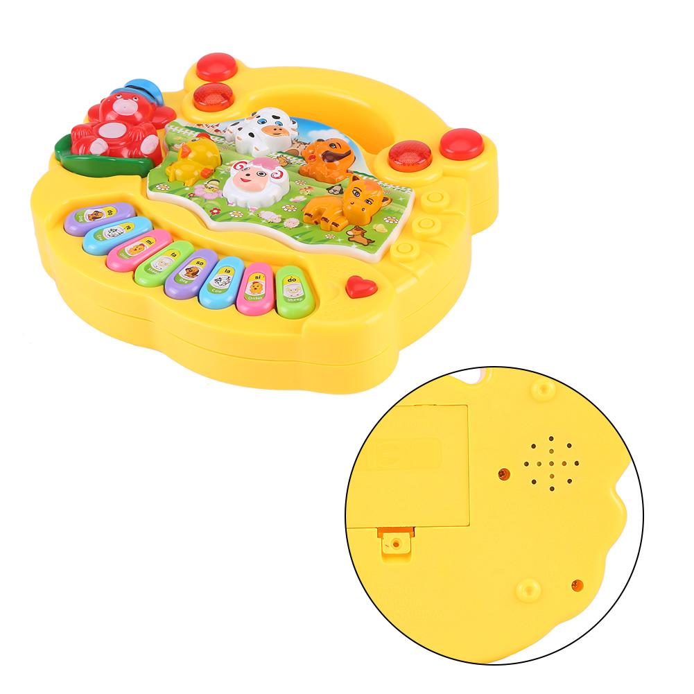 EECOO Baby Musical Educational Piano Toy Animal Farm Developmental Music Toys Kids Children Gifts Animal Sound Music Toy Kids Piano Toy