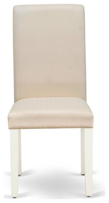 Atlin Designs 42 quotWood Dining Chairs in White/Cream (Set of 2)   Transitional   Dining Chairs   by Homesquare  Houzz