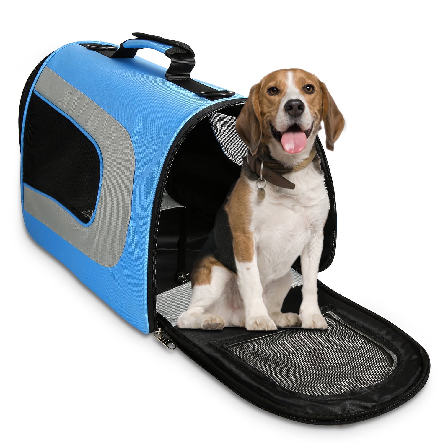 Soft-Sided Pet Travel Carrier for Small Middle Cats Dogs Puppy,Portable Collapsible Dog Carrier Bag, Airline Approved