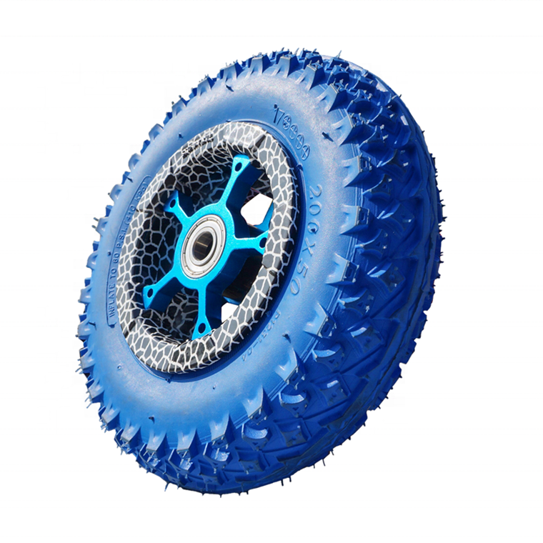 Suited for outdoor use scooters utility carts inflatable rubber tire aluminum spoke sand balloon wheel