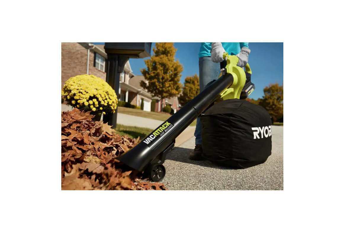 RYOBI RY40405BTL 40V Vac Attack Cordless Battery Leaf Vacuum/Mulcher (Tool Only)