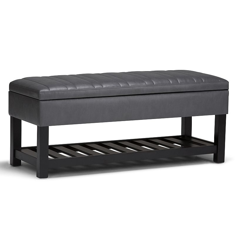 Simpli Home Memphis Storage Ottoman Bench