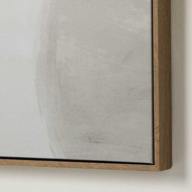 X Neutral Abstract Lines Framed Canvas Designed With Studio Mcgee