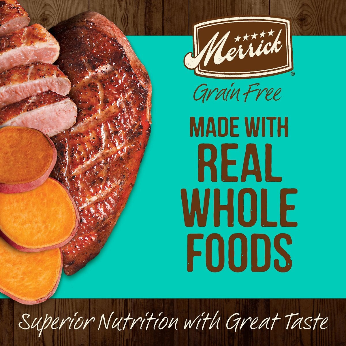 Merrick Grain-Free Duck + Sweet Potato Recipe Dry Dog Food