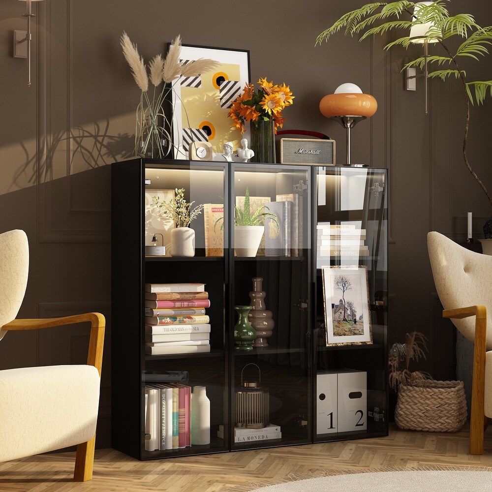 Modular Display Storage Cabinet w/Safety Features and Ambient Lighting