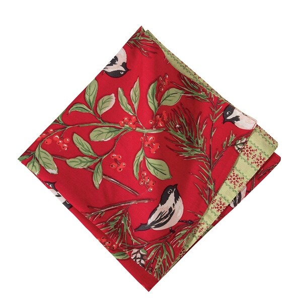 Chickadee Red Napkin Set of 6