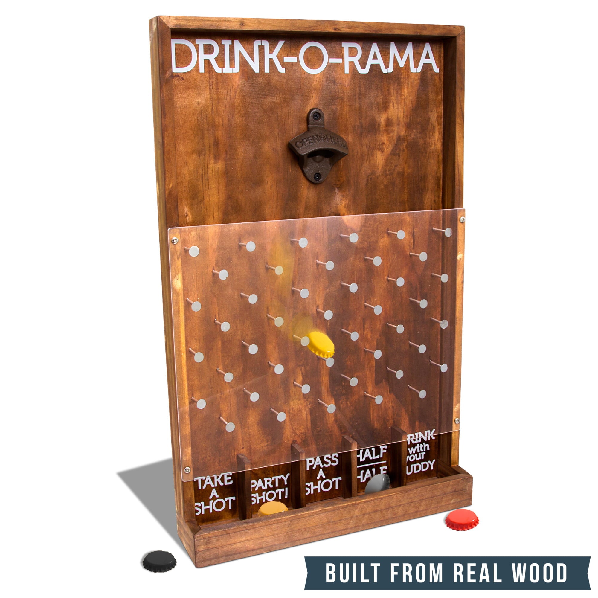 Hammer + Axe Wooden Drink-O-Rama, with Wall Brackets