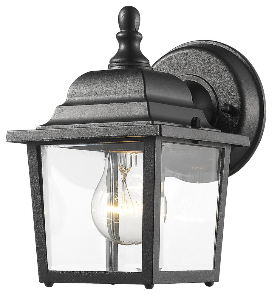 Z Lite 546 Waterdown 8 quotTall 1 Light Wall Sconce   Traditional   Outdoor Wall Lights And Sconces   by Buildcom  Houzz