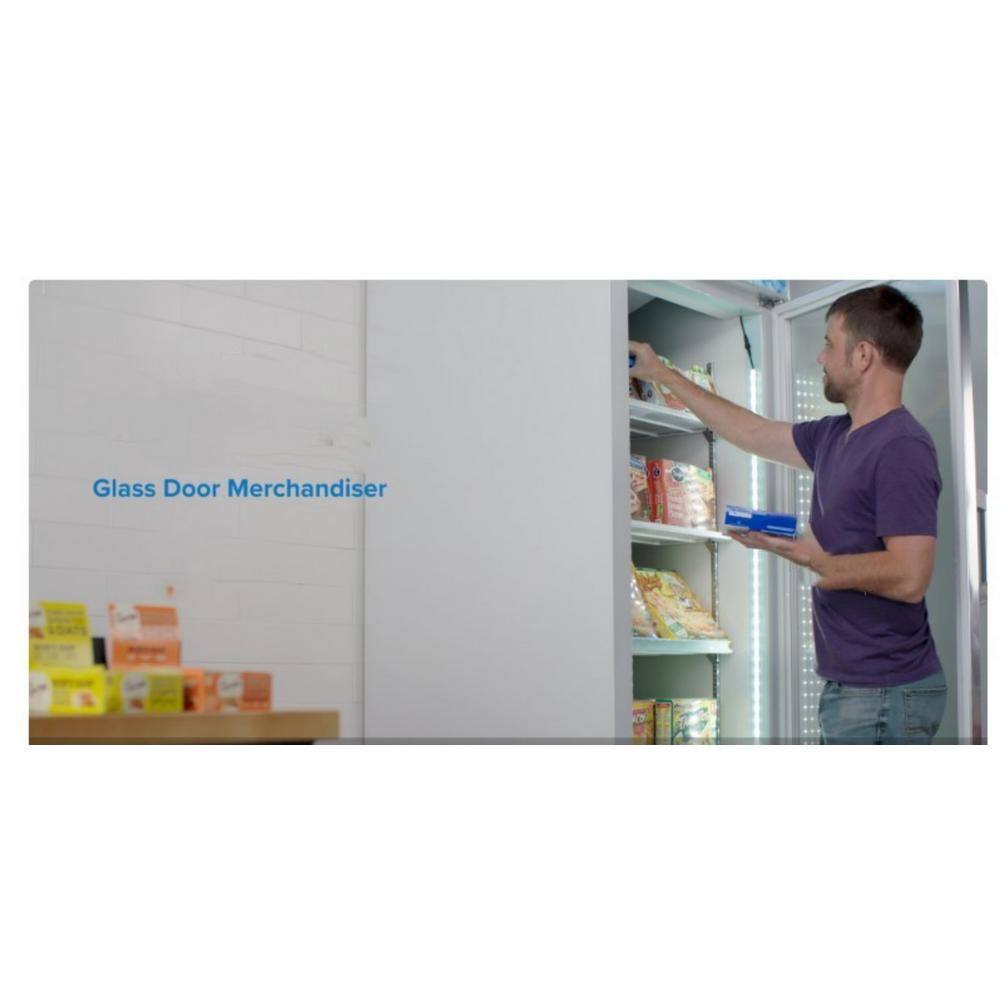 Cooler Depot 22 in. W 9 cu. ft. Upright Commercial One Glass Door Refrigerator in White DXXG258BMF