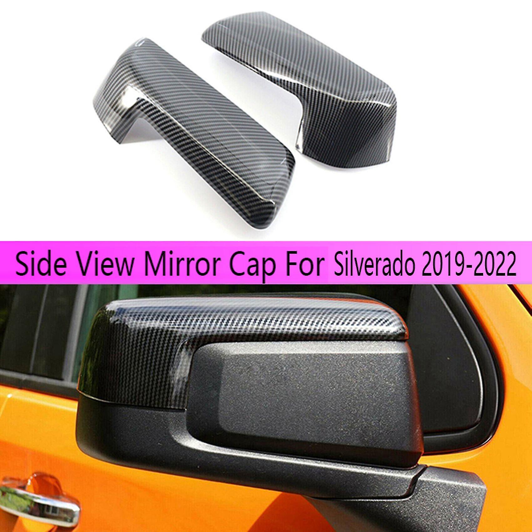 Carbon Fiber Car Side View Mirror Cap Door Side Mirror Cover For Silverado 2019-2022 84469252 84328