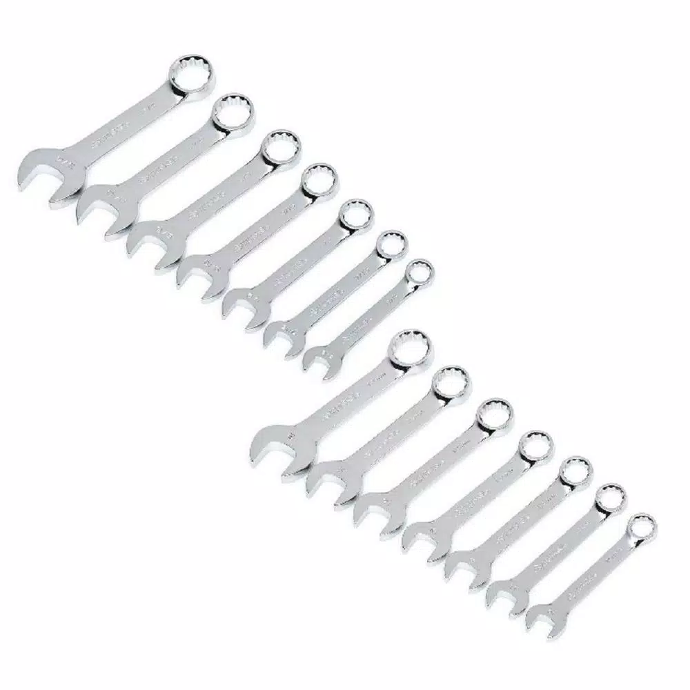 Husky SAE/MM Stubby Wrench Set (14-Piece) and#8211; XDC Depot