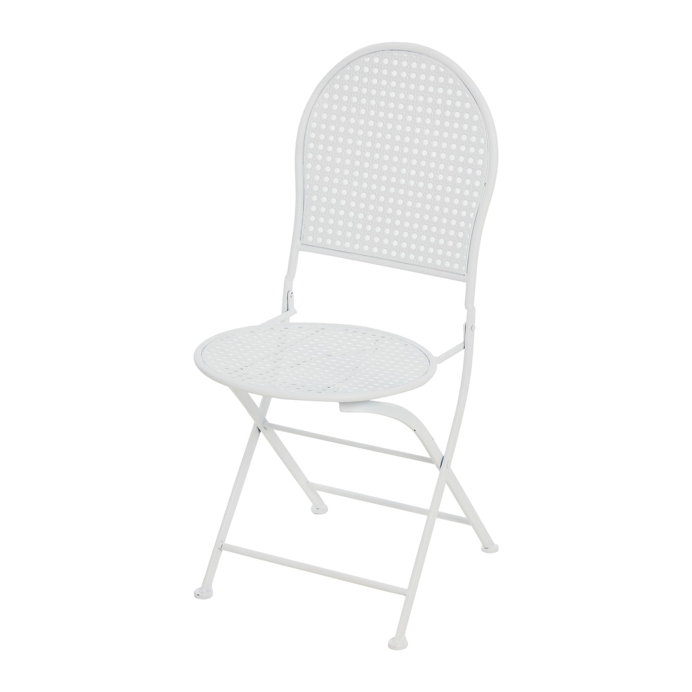 Outdoor Bistro Patio Set with Table and 2 Folding Chairs