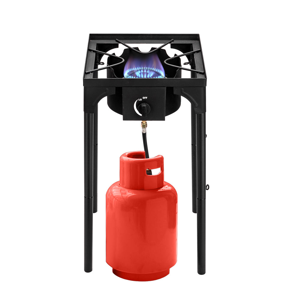 GoDecor Portable 75,000 BTU Outdoor Single Burner Propane Burner Cooking BBQ Grill