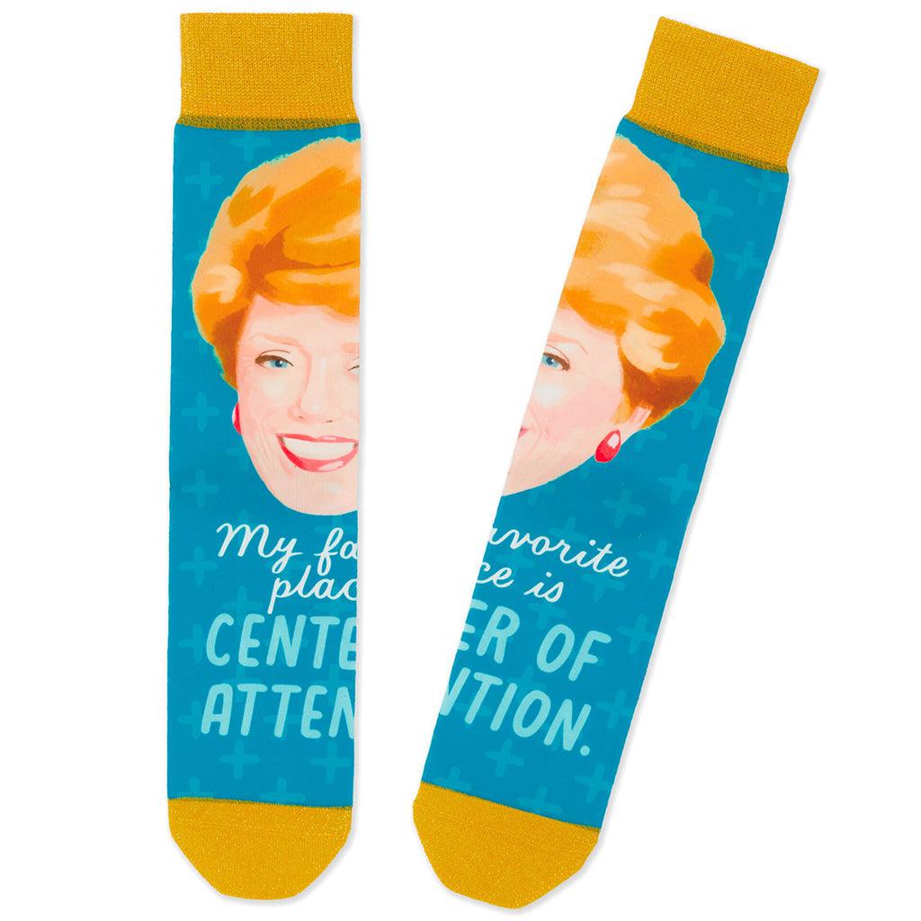 Hallmark  Blanche The Golden Girls Center of Attention Novelty Crew Socks