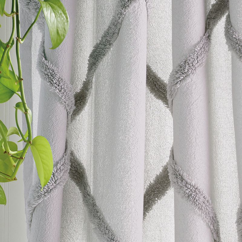 Peri Chenille Lattice Window Curtain