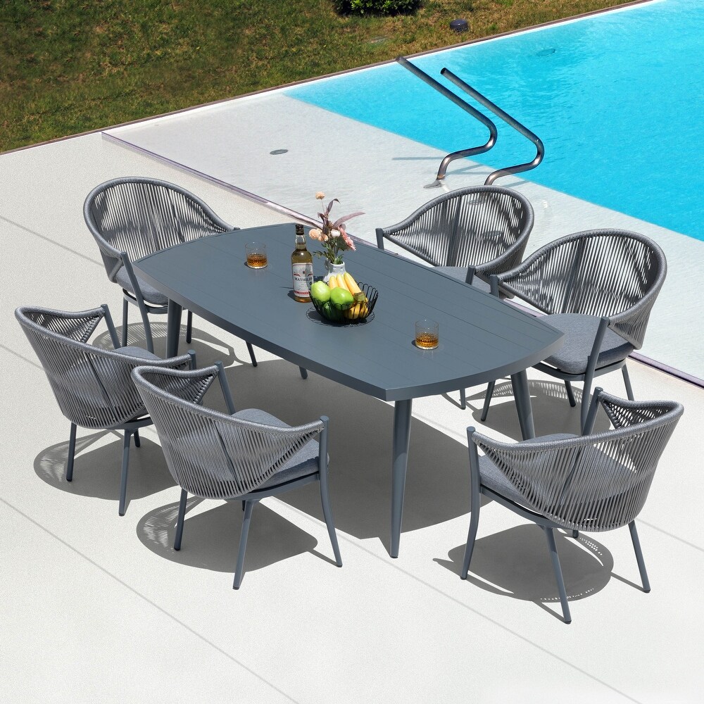 NUU GARDEN 67in. Single Outdoor Aluminum Dining Table