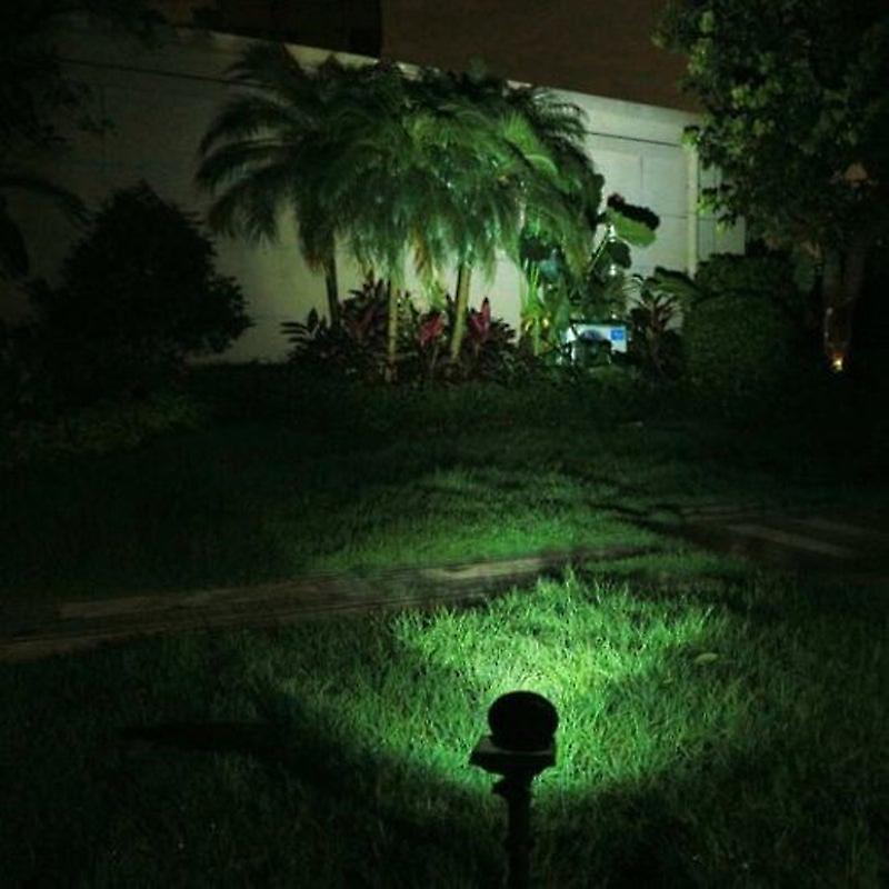 Solar Spotlight Lawn Flood Light Outdoor Waterproof Garden 4 Led Wall Lamp Black 2700K 3000K