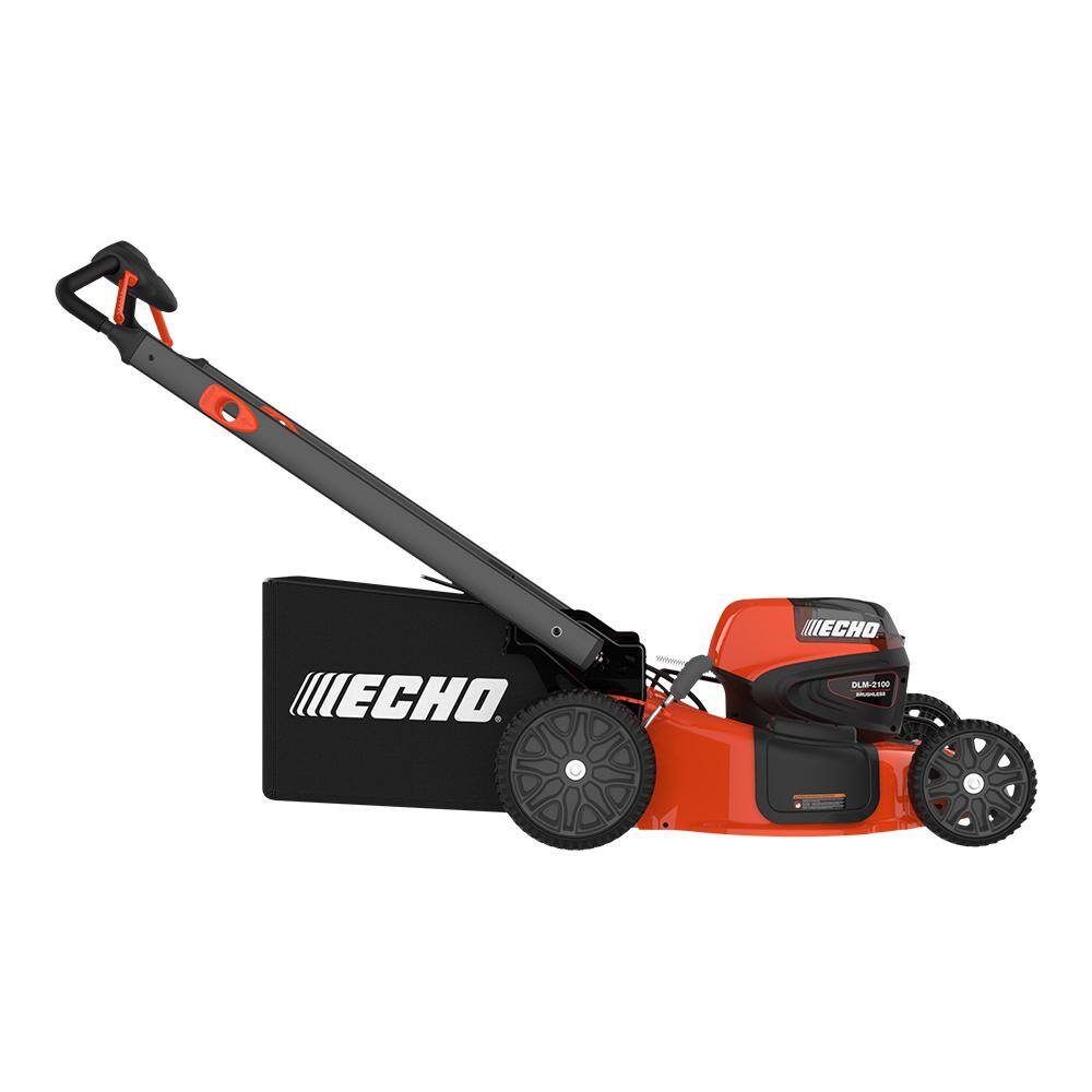 ECHO eFORCE 21 in. 56-Volt Cordless Battery Walk Behind Push Lawn Mower Tool Only DLM-2100BT