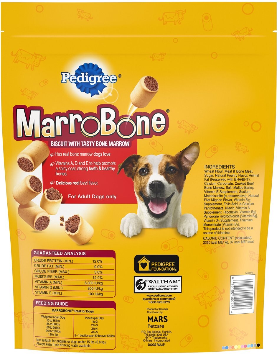 Pedigree Marrobone Real Beef Flavor Biscuit Dog Treats