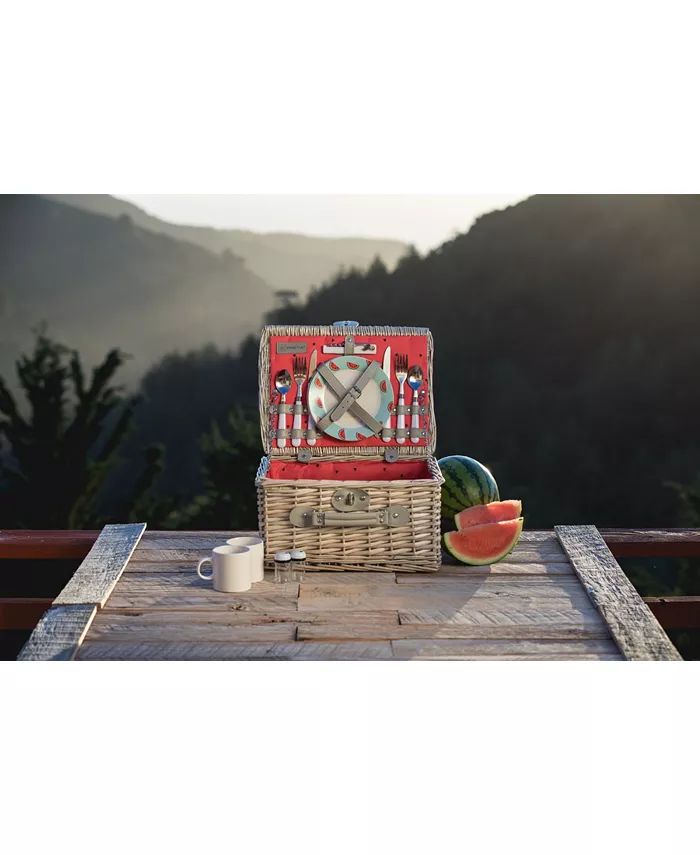 Picnic Time Watermelon Catalina Picnic Basket