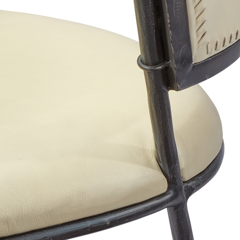 Nevado Leather Chair   Transitional   Dining Chairs   by HedgeApple  Houzz