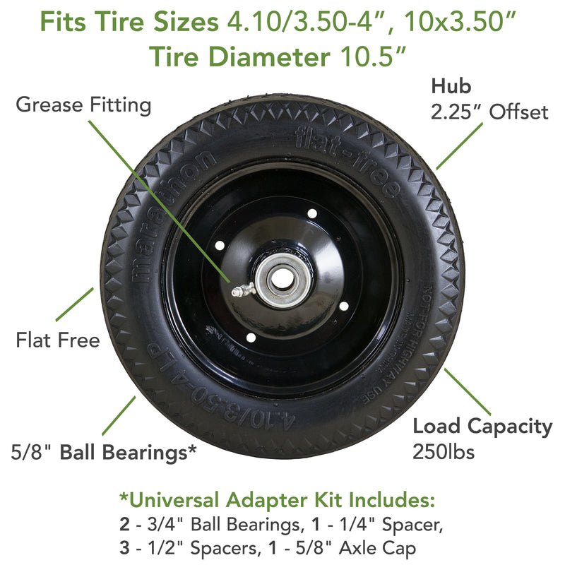 TIRE HT FLAT FREE