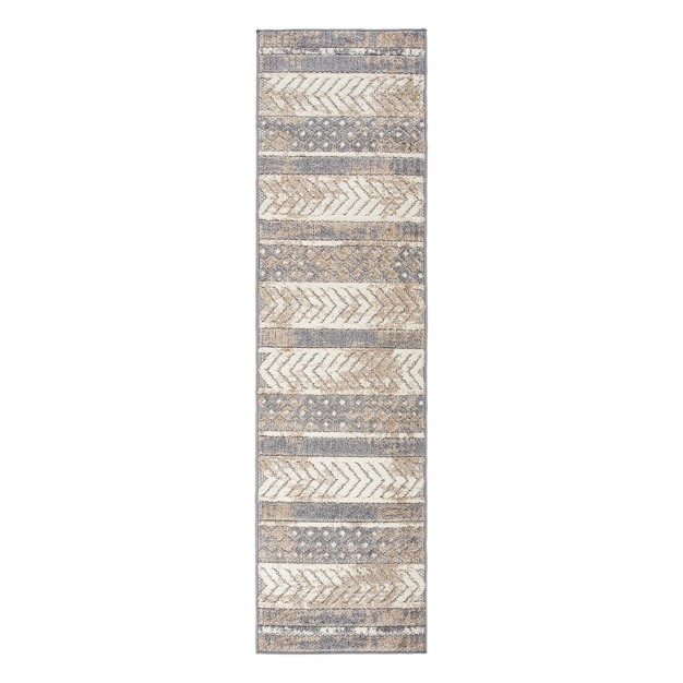 World Rug Gallery Distressed Geometric Indoor outdoor Area Rug