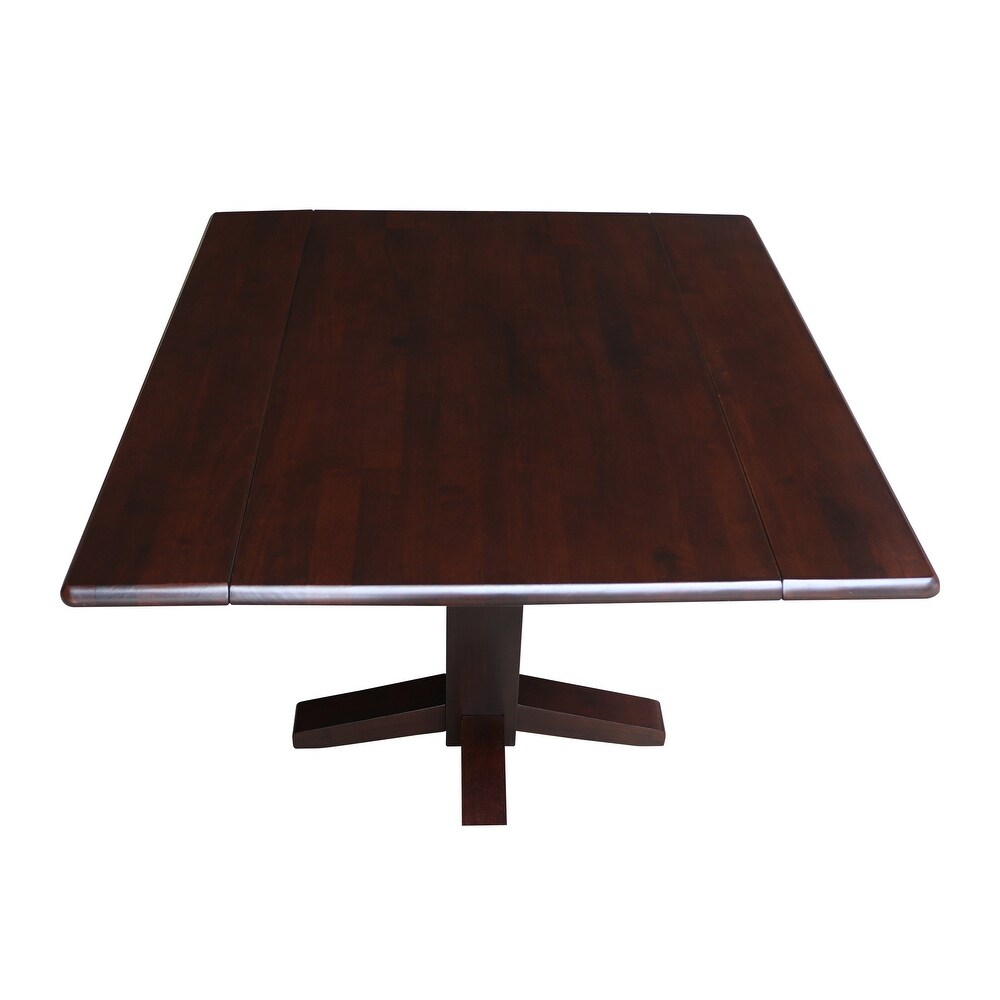 Square Dual Drop Leaf Dining Table