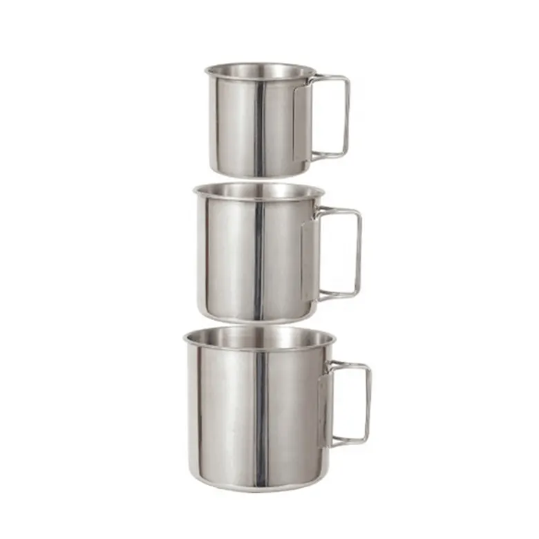 Outdoor Cup Portable Cooking Pot Mug Titanium Coffee Mug Camping accessories Titanium Cup For Picnic Hiking