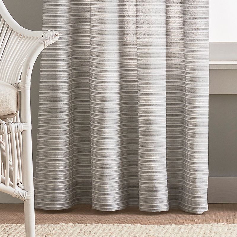 Peri Cargo Stripe Grommet 2-panel Window Curtain Set