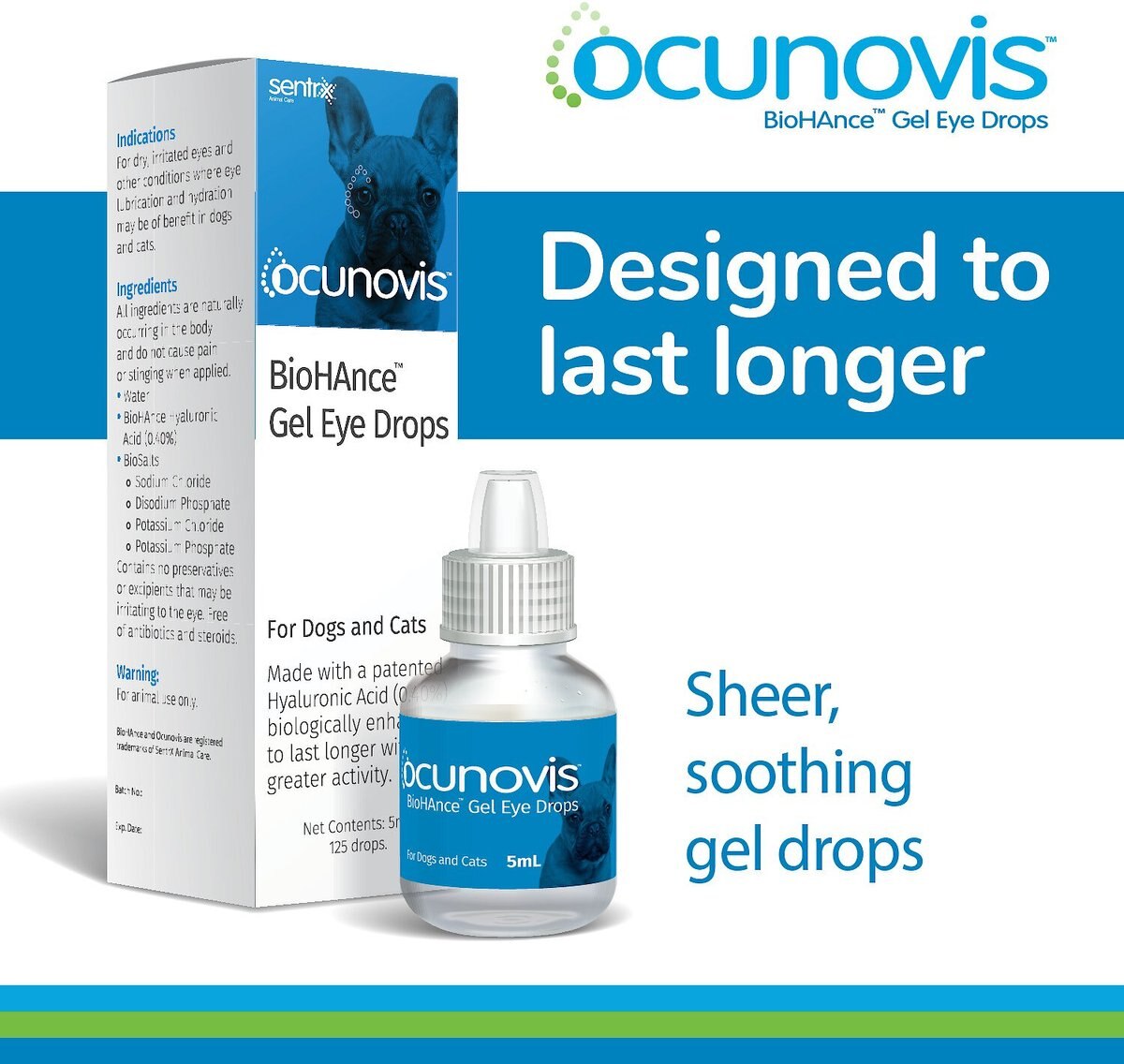 Ocunovis Dog and Cat Gel Eye Drops