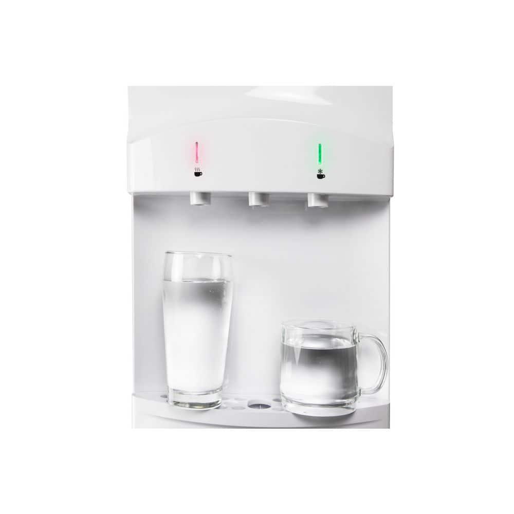 IGLOO Cold and Hot Top Loading Water Dispenser with Refrigerator