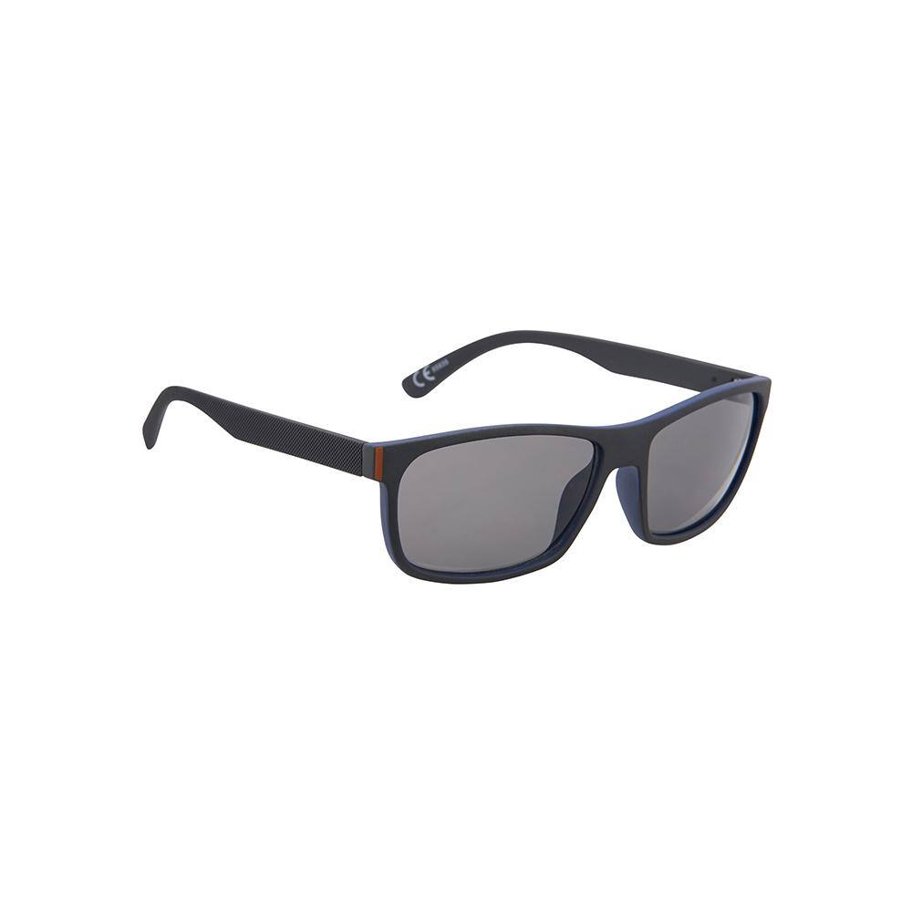 Shadedeye Sunglasses Square Black with Dark Blue and Orange Accent 85935-16