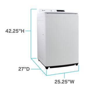 Avanti 3.7 Cu. ft. Top Load Washer 25 in. in White SLTW37D0W