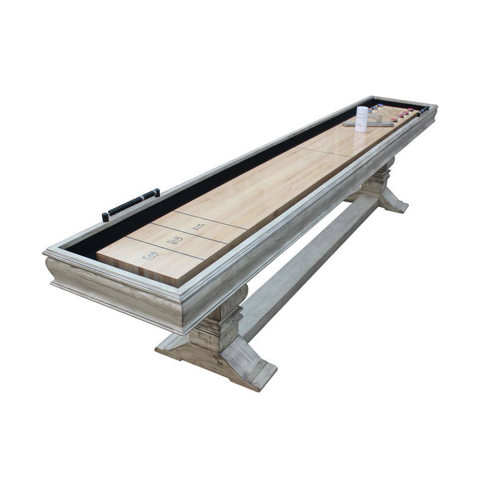 Hathaway Montecito 12 ft. Shuffleboard Table in Driftwood BG5025