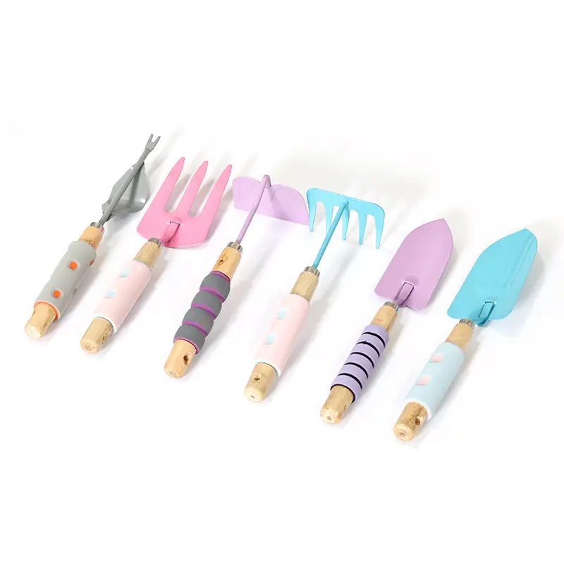 Multi type Customization 4 Pieces Gardening Tool Set Kids Purple Mini Small Hand Garden Kids Tools Set