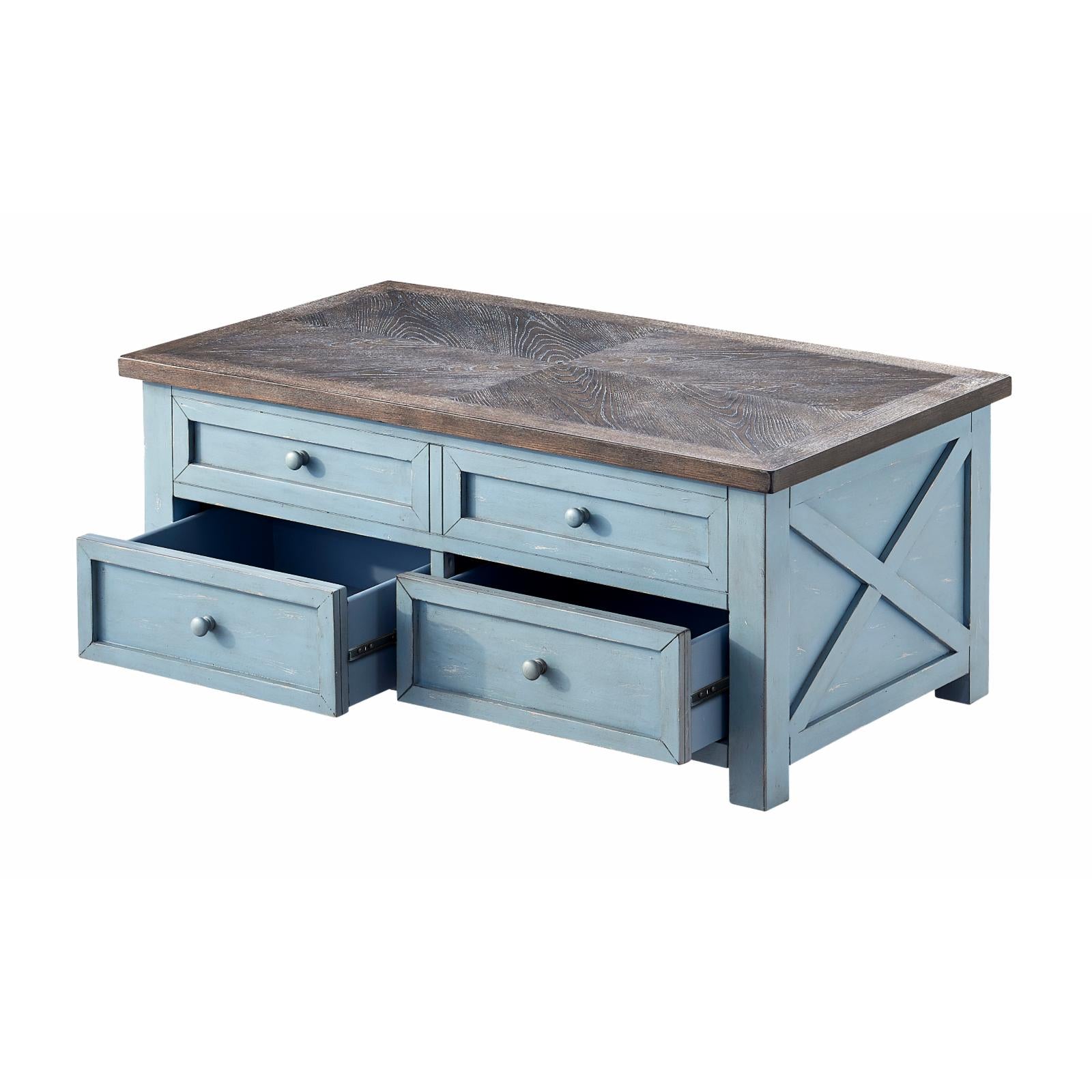 Coast to Coast Imports Bar Harbor 2 Drawer Lift Top Cocktail Table