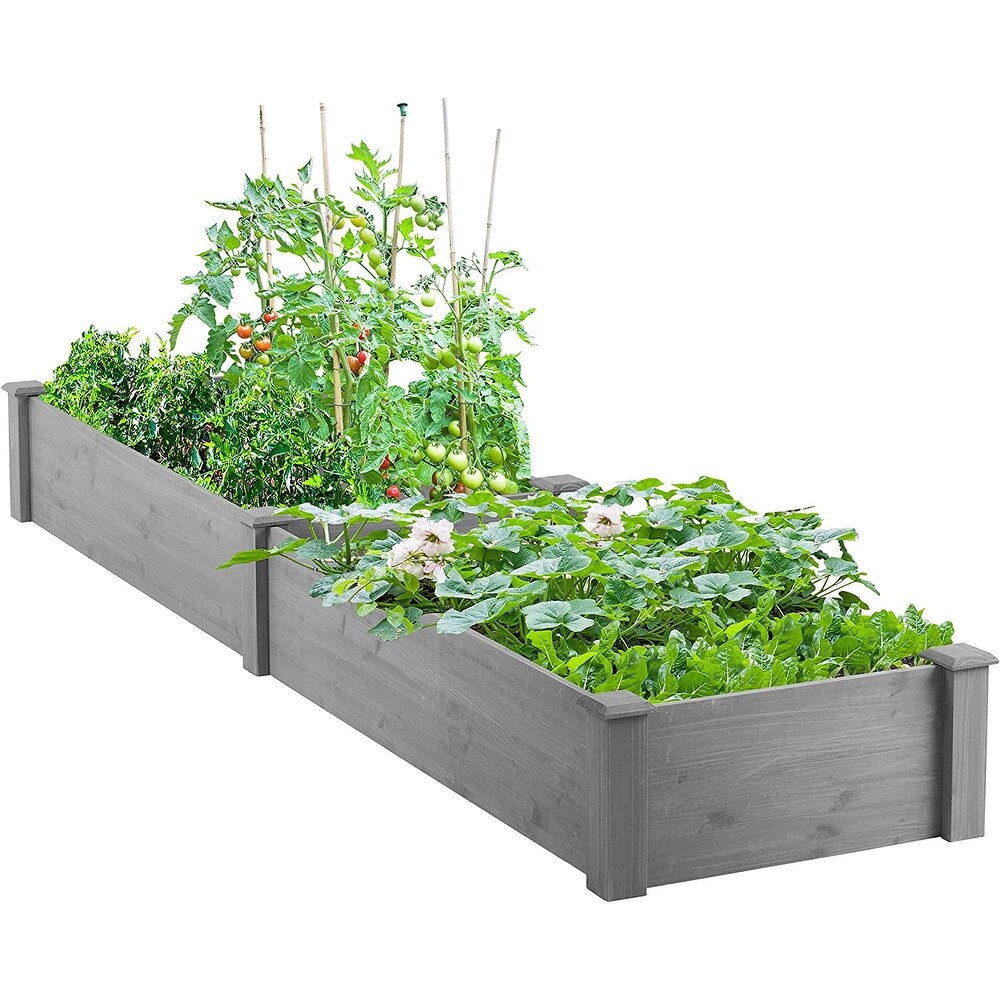 8x2.3ft garden bed  outdoor wood planter