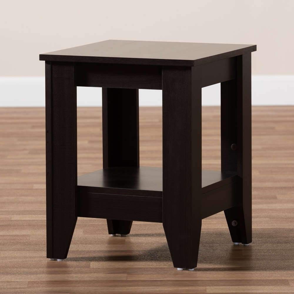 Copper Grove Cornesti Dark Brown Wood End Table