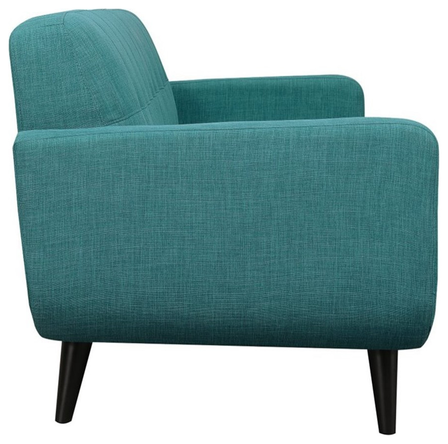 Picket House Furnishings Hailey Accent Chair in Teal   Midcentury   Armchairs And Accent Chairs   by Homesquare  Houzz